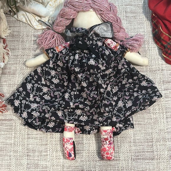 Charming Pink-Haired Rag Doll - Picture 6 of 6